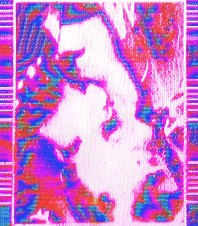Young Women Posing With Purple Background GIF