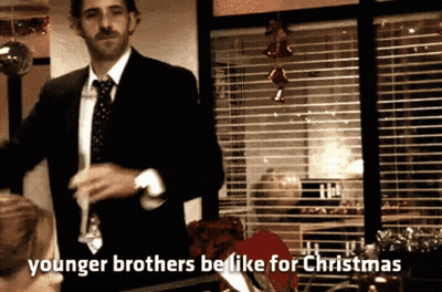 Younger Brothers Be Like For Christmas GIF