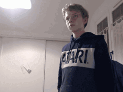 Youngster Counting Then Disappearing GIF