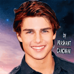 YoungTom Cruise Shooting Stars Background GIF