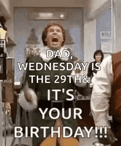 Your Birthday Dad Wednesday 29Th GIF