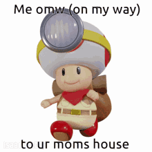 Your Mom On My Way Captain Toad Walking  GIF