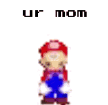 Your Mom Super Mario Gandam Pixel Meme