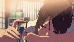 Your Name Mitsuha Hourglass GIF