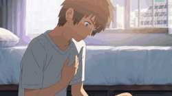 Your Name Shocked Taki Tachibana GIF