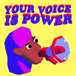 Your Voice Is Power Power GIF