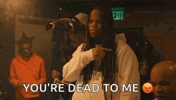 Youre Dead To Me Long Haired Man Gestures GIF