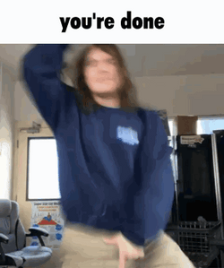 Youre Done Frantic Youtuber Dancing GIF