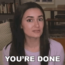 Youre Done Frustrated Ashleigh Ruggles Stanley GIF