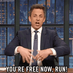 Youre Free Now Run Run GIF