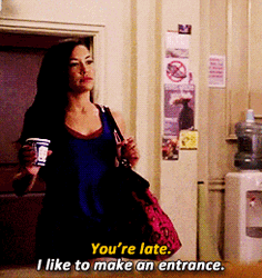 Youre Late Santana Lopez GIF