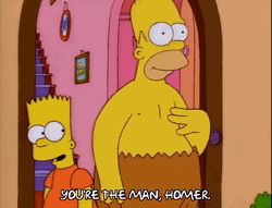 Youre The Man Bart And Homer GIF