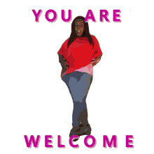 Youre Welcome Lady Bow Love Burst GIF