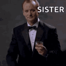 Youre Welcome Sister Black Suit Gentleman GIF