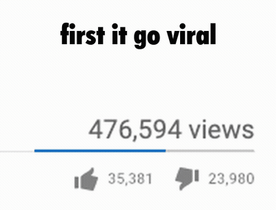 YouTube Video 105,578,838 Views Thumbs Up GIF