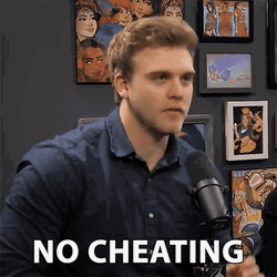 YouTuber Dave Olson No Cheating GIF
