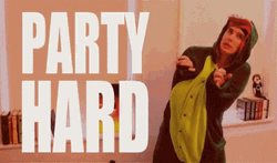 Youtuber Dinosaur Daniel Howell Party Hard GIF