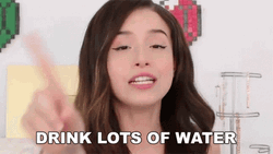 Youtuber Imane Anys Pokimane Drink Lots Of Water GIF