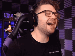 Youtuber Jawoodle Lmao While Streaming GIF