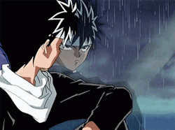 Yu Yu Hakusho Hiei Depressing Rain Sad GIF