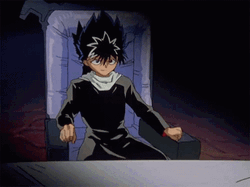 Yu Yu Hakusho Hiei Sit Like Boss GIF
