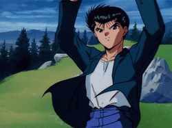 Yu Yu Hakusho Yusuke Ray Gun GIF