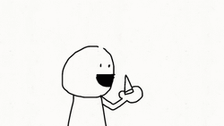 Yuck Suck Your Arm Stick Figure GIF