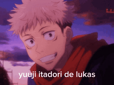 Yuji Itadori De Lukas Written on Person