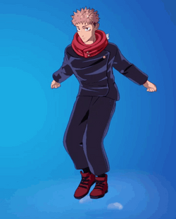Yuji Itadori Fortnite Griddy GIF