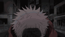 Yuji Itadori Serious Look GIF