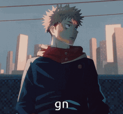 Yuji Riding Alone At Night GIF