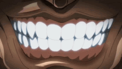 Yujiro Hanma Sinister Smile Zoom Out GIF