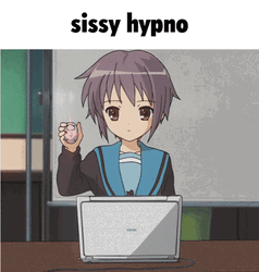Yuki Nagato Sissy Hypno GIF