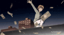 Yukine Noragami Anime Throwing Money GIF
