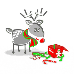 Yukon Cornelius Friend Rudolph Loves Santa GIF