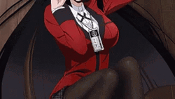 Yumeko Jabami Cat Pose GIF