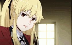Yumeko Jabami With Angry Mary Saotome GIF