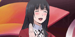 Yumeko Waving Hi GIF