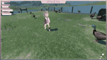Yumi Hoshineko Character Doing A Flip GIF