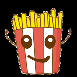 Yummy French Fries Cartoon GIF