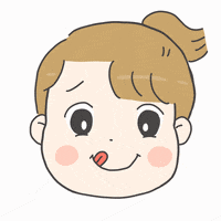 Yummy Girl Cartoon Stick Tongue GIF