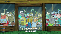 Yummy Krabby Patty Money Please GIF