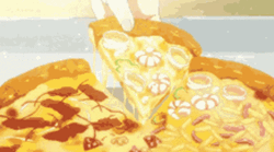 Yummy Pizza Pull Anime Aesthetic