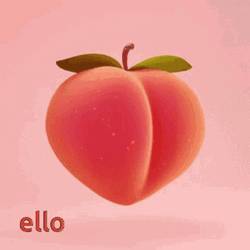 Yummy Plump Peach Spanked GIF
