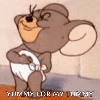 Yummy Word In Colorful Font GIF