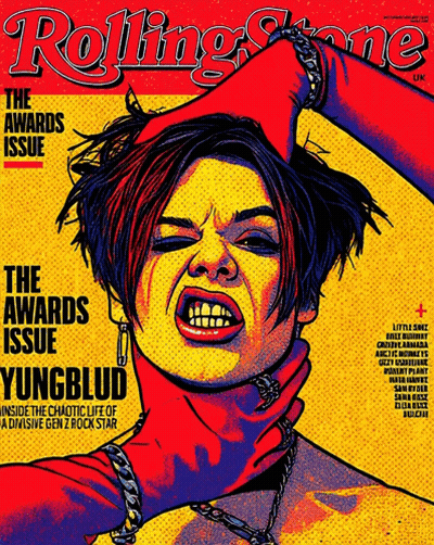 Yungblud On The Cover Of The Rolling Stone Magazine GIF