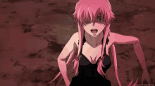 Yuno Gasai Anime Future Diary Sword Fight GIF