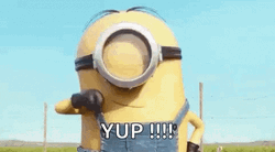 Yup Minion Approving GIF