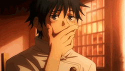 Yuta Okkotsu Cover His Mouth GIF