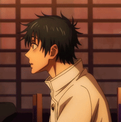 Yuta Okkotsu Covering His Mouth GIF